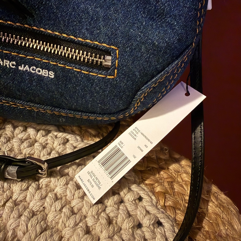 Marc Jacobs Indigo Denim Mini Crescent Bag - Picture 5 of 9